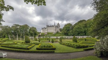 Panorama van het Dunrobin Castle in Schotland
