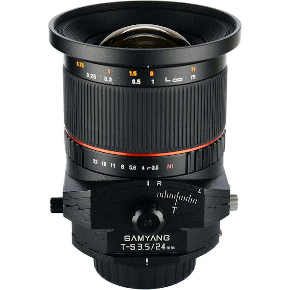 Een Sigma tilt-shift objectief.