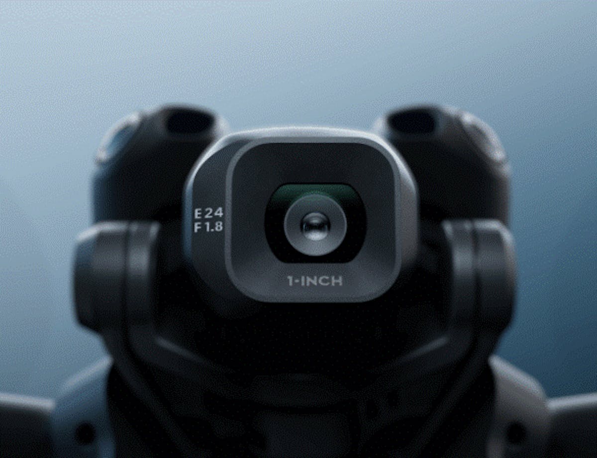 De Mini 5 Pro beschikt over een 1inch-sensor met 50 megapixels.