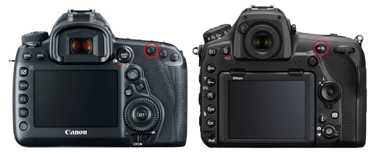 Met de rood omcirkelde knoppen regel je de back button focus .