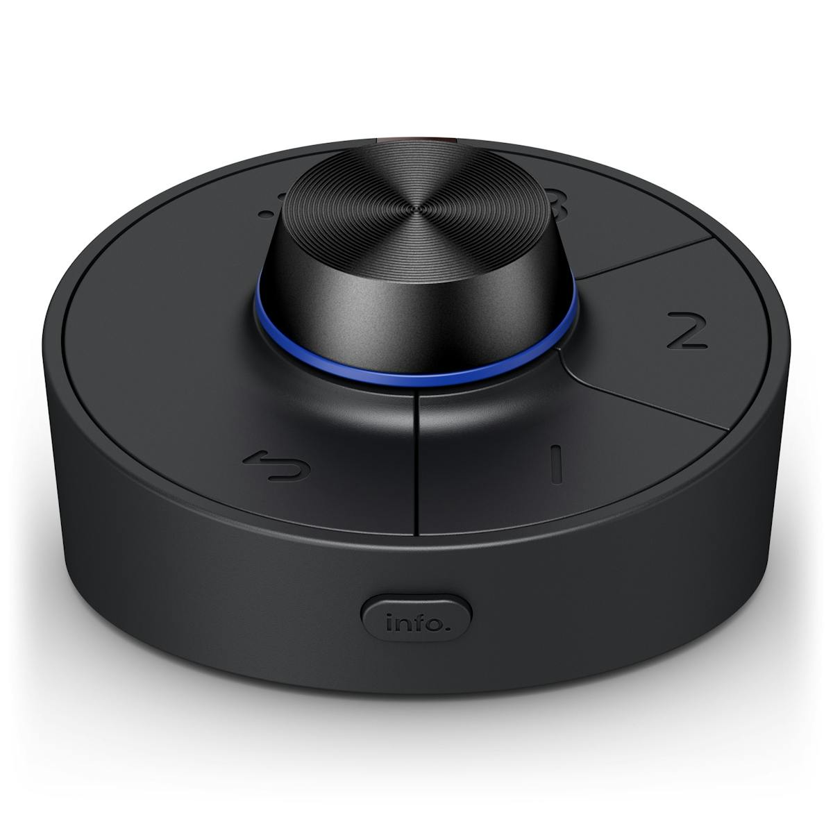 De meegeleverde Hotkey Puck: snel wisselen tussen kleurmodi en presets.