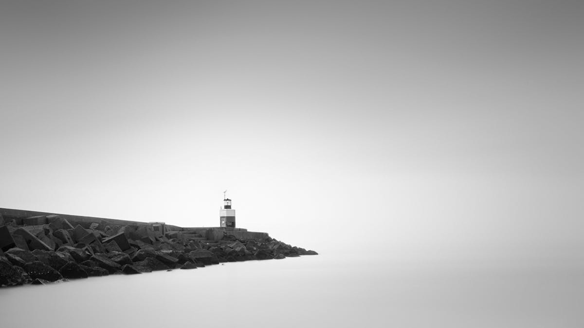 Tien stops verder: de zee als spiegel en een lucht vol rust. Foto: MarcoMaljaars