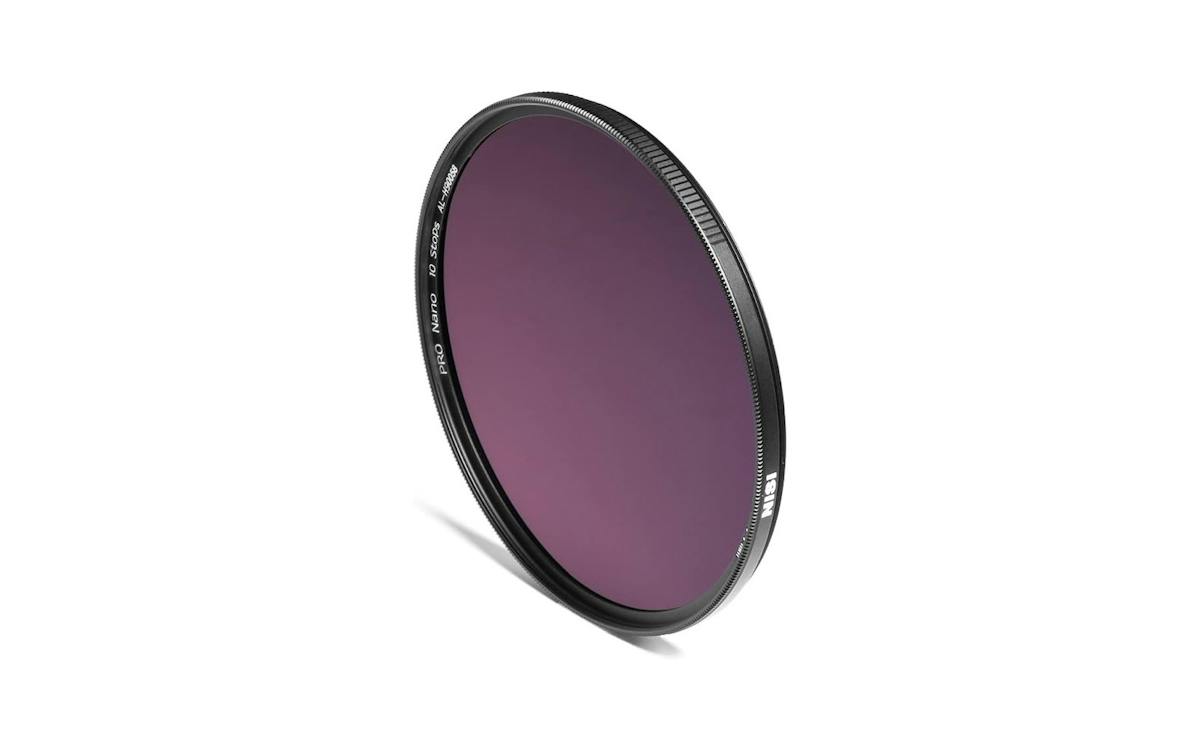 Een ND1000-filter, zoals deze van Nisi, houdt tien stops licht tegen.